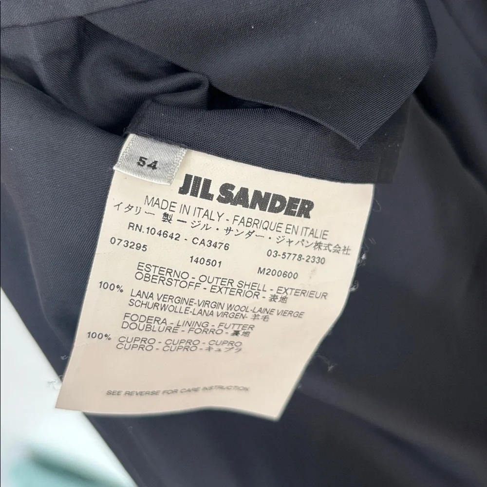 Jil Sander Men’s Classic Black Blazer jacket size 54
